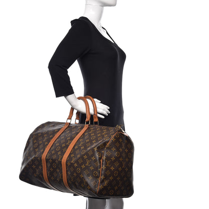 Louis Vuitton Monogram Keepall 50 2 of 17