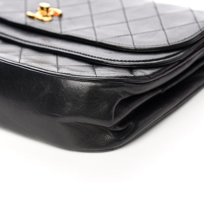 Chanel Lambskin Quilted Small Double Flap Black 10 of 11