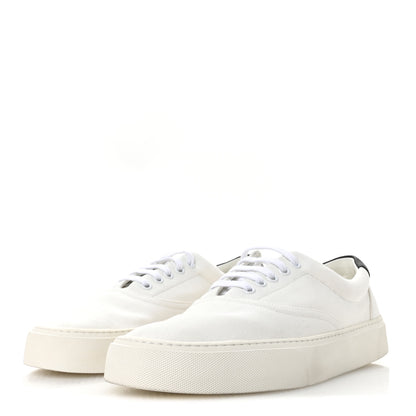 Saint Laurent Canvas Venice Sneakers 45.5 White 4 of 8