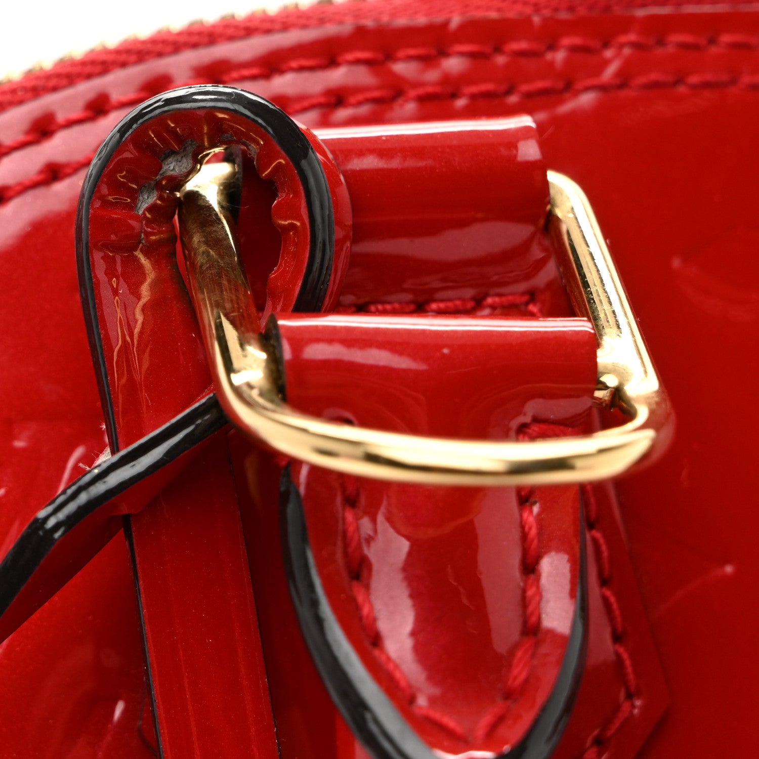 Louis Vuitton Vernis Alma BB Pomme D'Amour 10 of 10