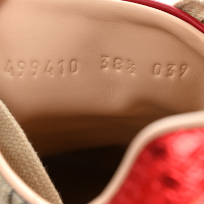 Gucci GG Supreme Monogram Womens Ace Low-Top Sneaker 38.5 Beige 8 of 9