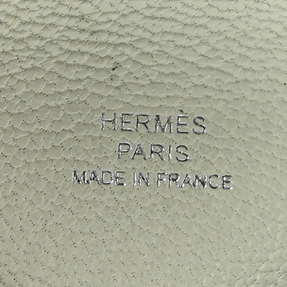 Hermes Chevre Mysore Verso Calvi Card Case Caramel Vert Fizz 6 of 7