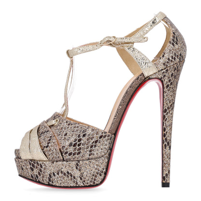 Christian Louboutin Glitter Glennalta 150 Pumps 36.5 Roccia 1 of 10