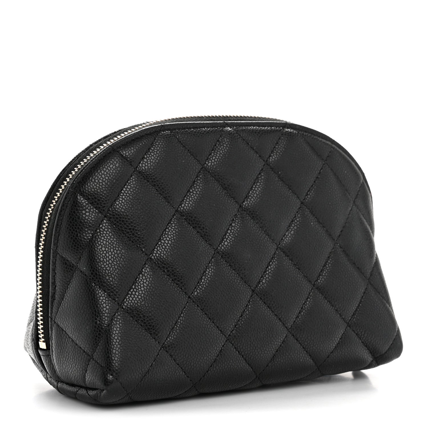 Chanel Caviar Quilted Cosmetic Case Black 3 of 8