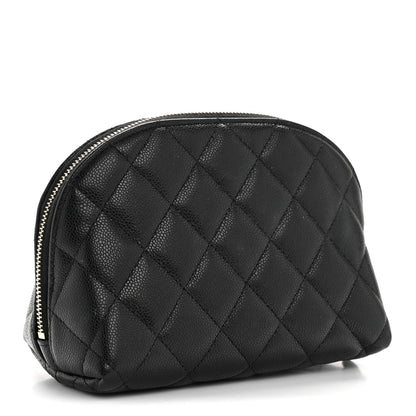 Chanel Caviar Quilted Cosmetic Case Black 3 of 8