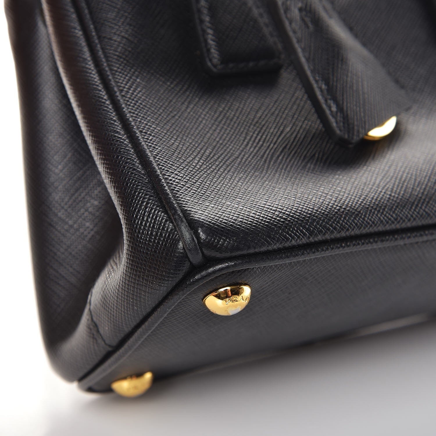 Prada Saffiano Lux Mini Galleria Double Zip Tote Black 10 of 11