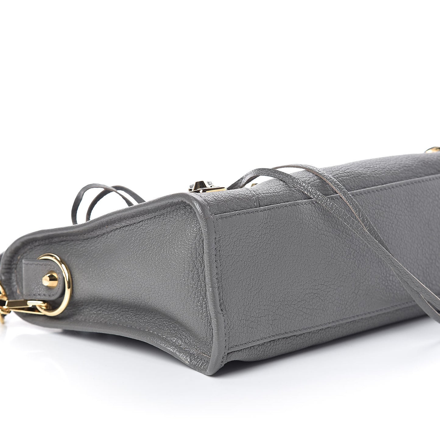 Chevre Gold Metallic Edge Hardware S City Gris Acier
