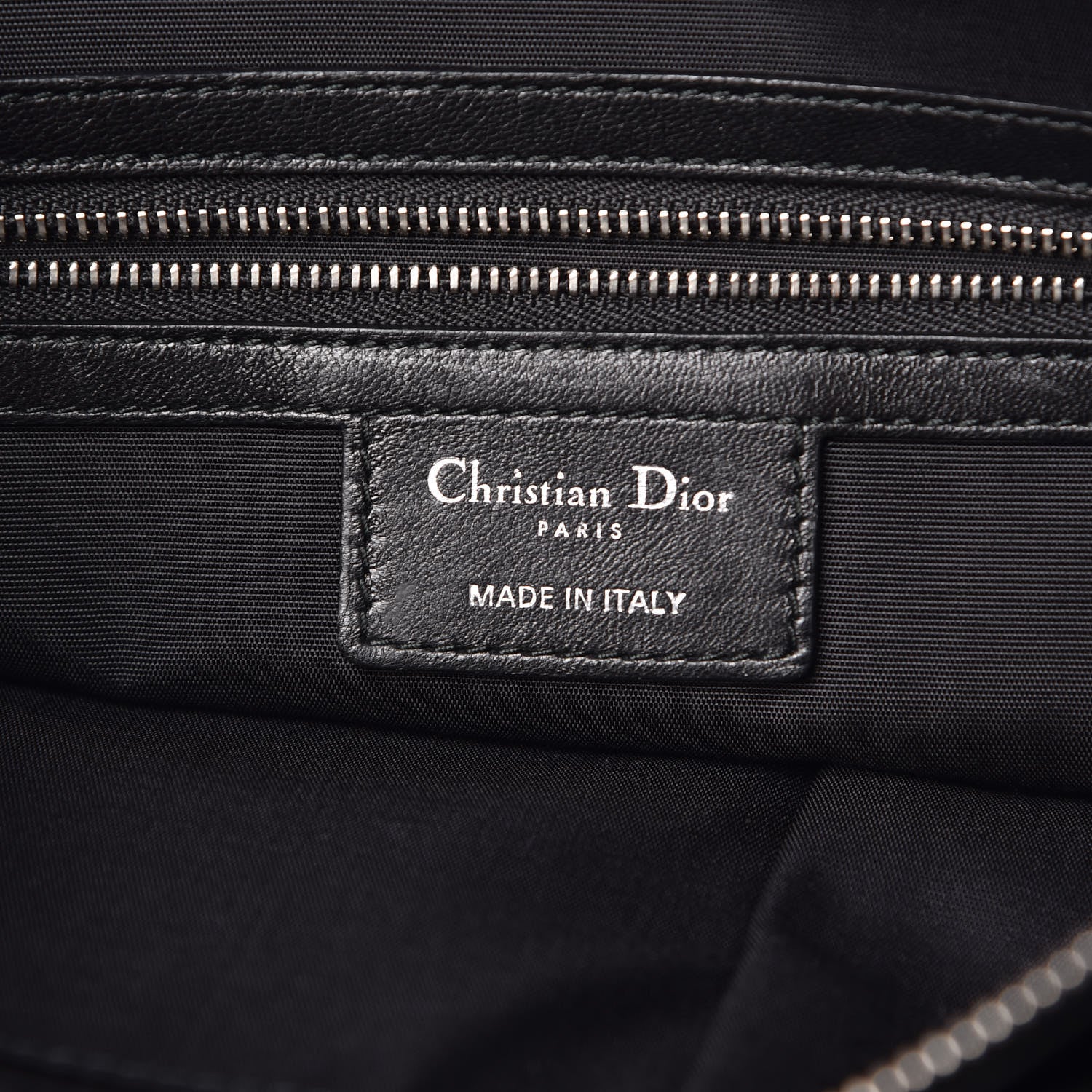 Christian Dior Lambskin Cannage Medium Granville Tote Black 6 of 8