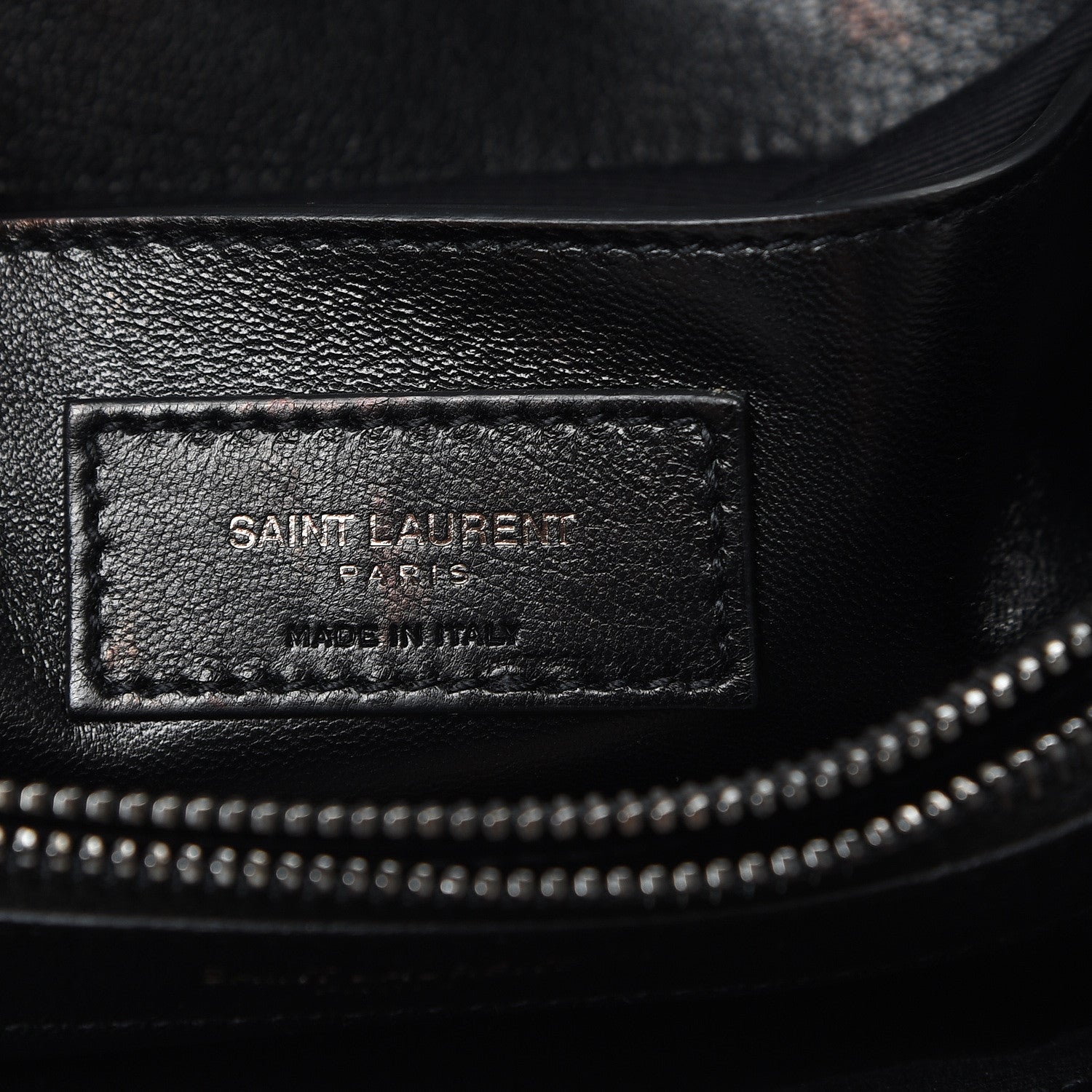 Saint Laurent Sheepskin Matelasse Chevron Monogram Large College Satchel Black 5 of 12