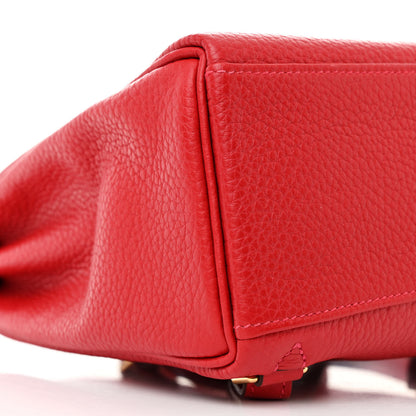 Hermes Taurillon Clemence Kelly Ado Backpack Rouge Casaque 9 of 10