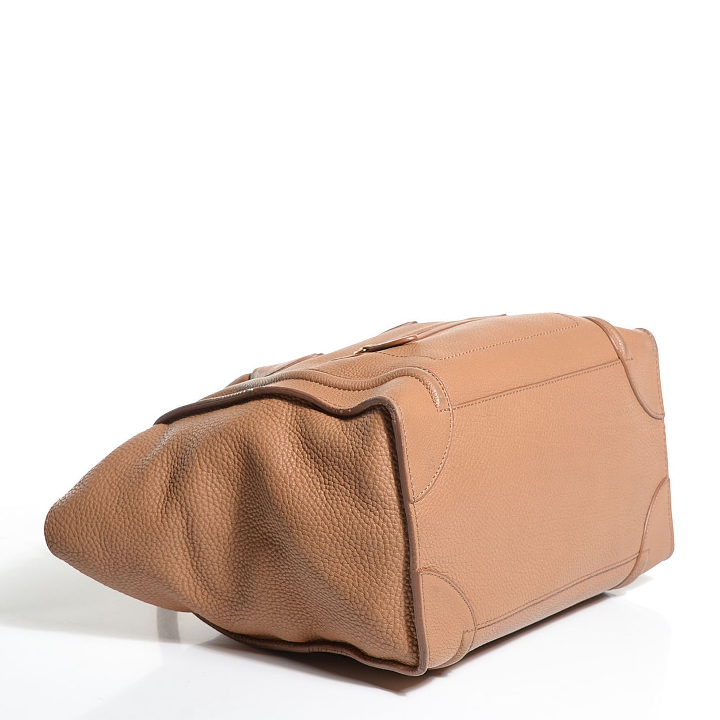 Pebbled Calfskin Mini Luggage Camel