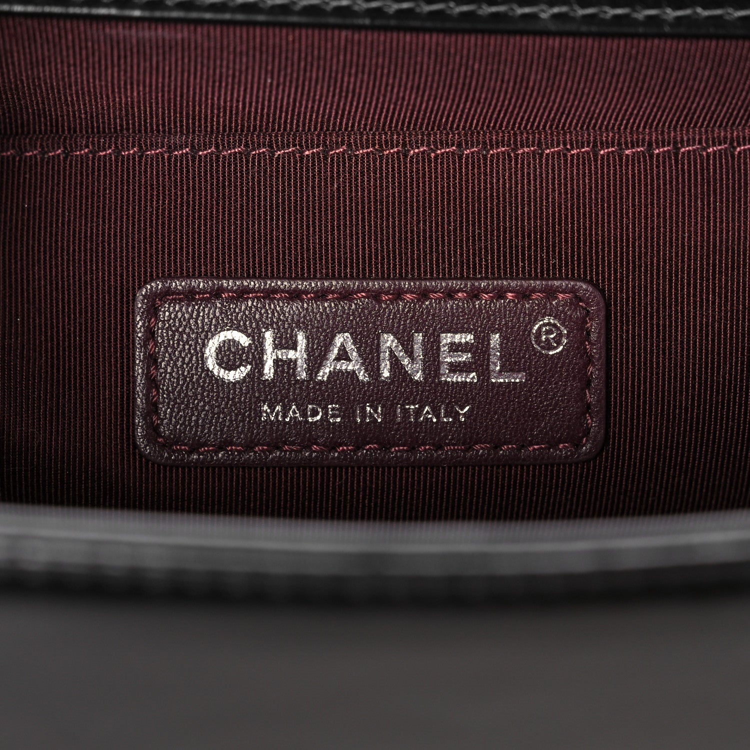 Chanel Glazed Calfskin Quilted Medium Boy Chained Flap Black 6 of 11