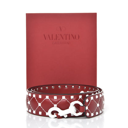 Valentino Garavani Lambskin Free Rockstud Spike Shoulder Strap Rosso Valentino 5 of 5