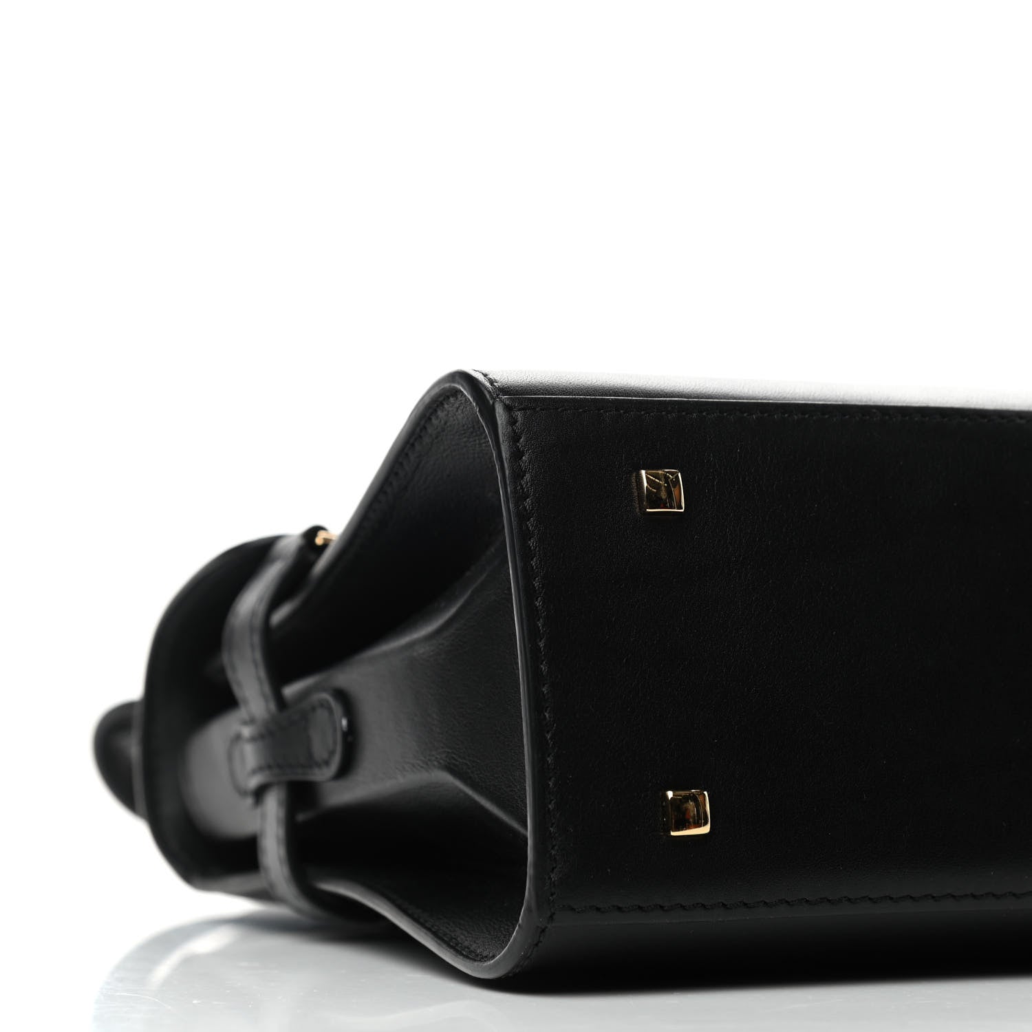 Delvaux Smooth Calfskin Mini Tempete Satchel Black 7 of 9