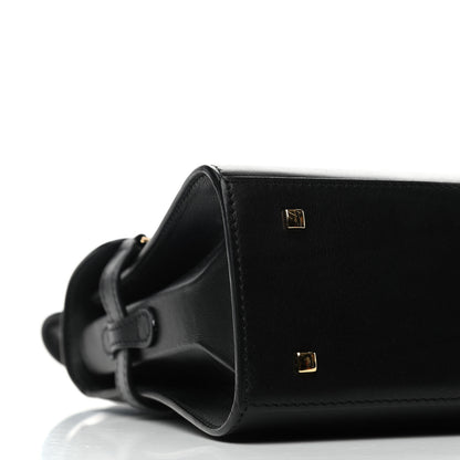 Delvaux Smooth Calfskin Mini Tempete Satchel Black 7 of 9