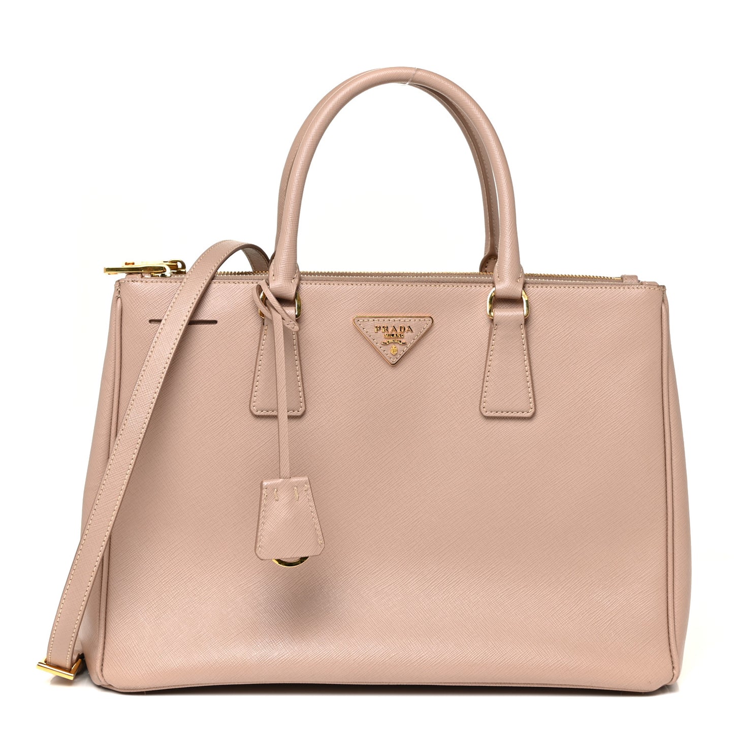 Saffiano Small Galleria Double Zip Tote Cammeo