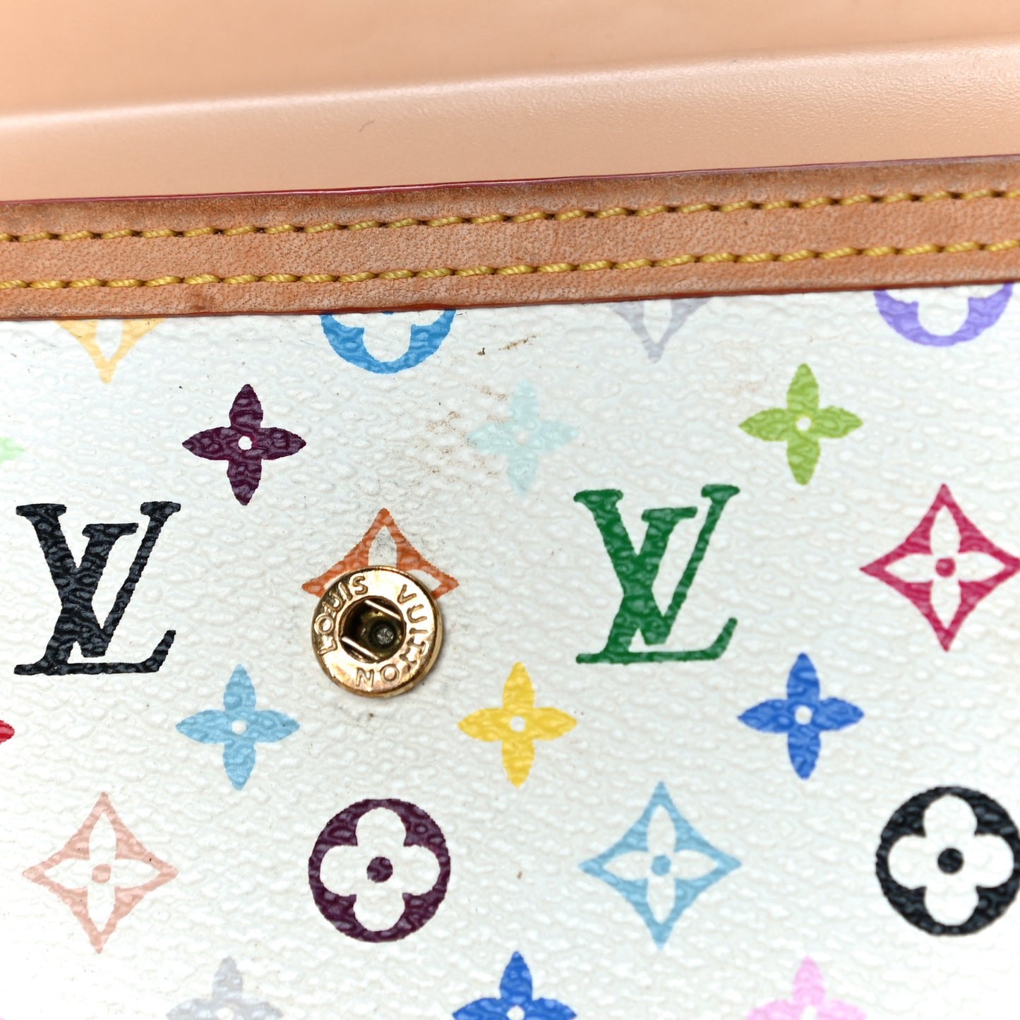 Monogram Multicolor Porte Tresor International Wallet White