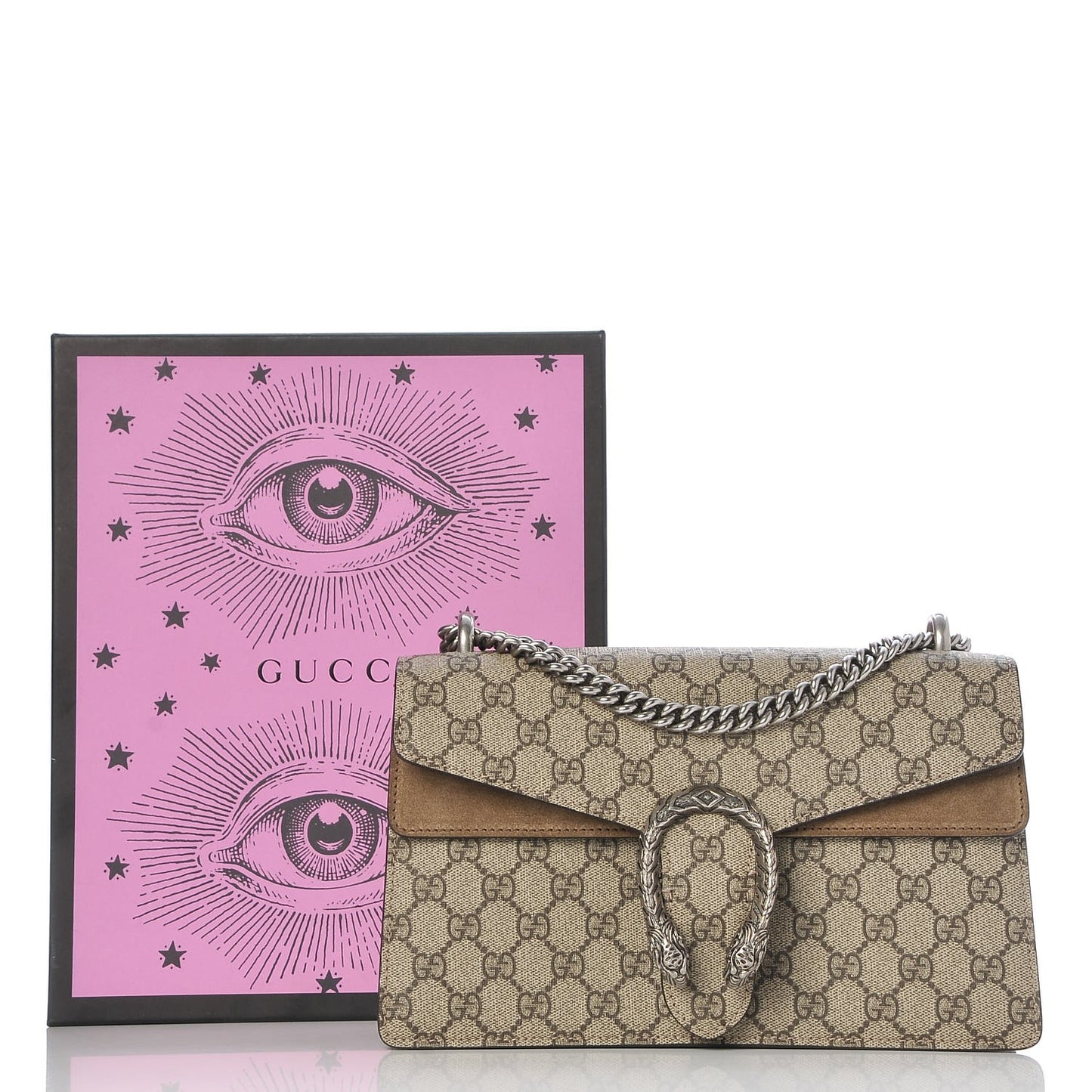 GG Supreme Monogram Small Dionysus Shoulder Bag Taupe