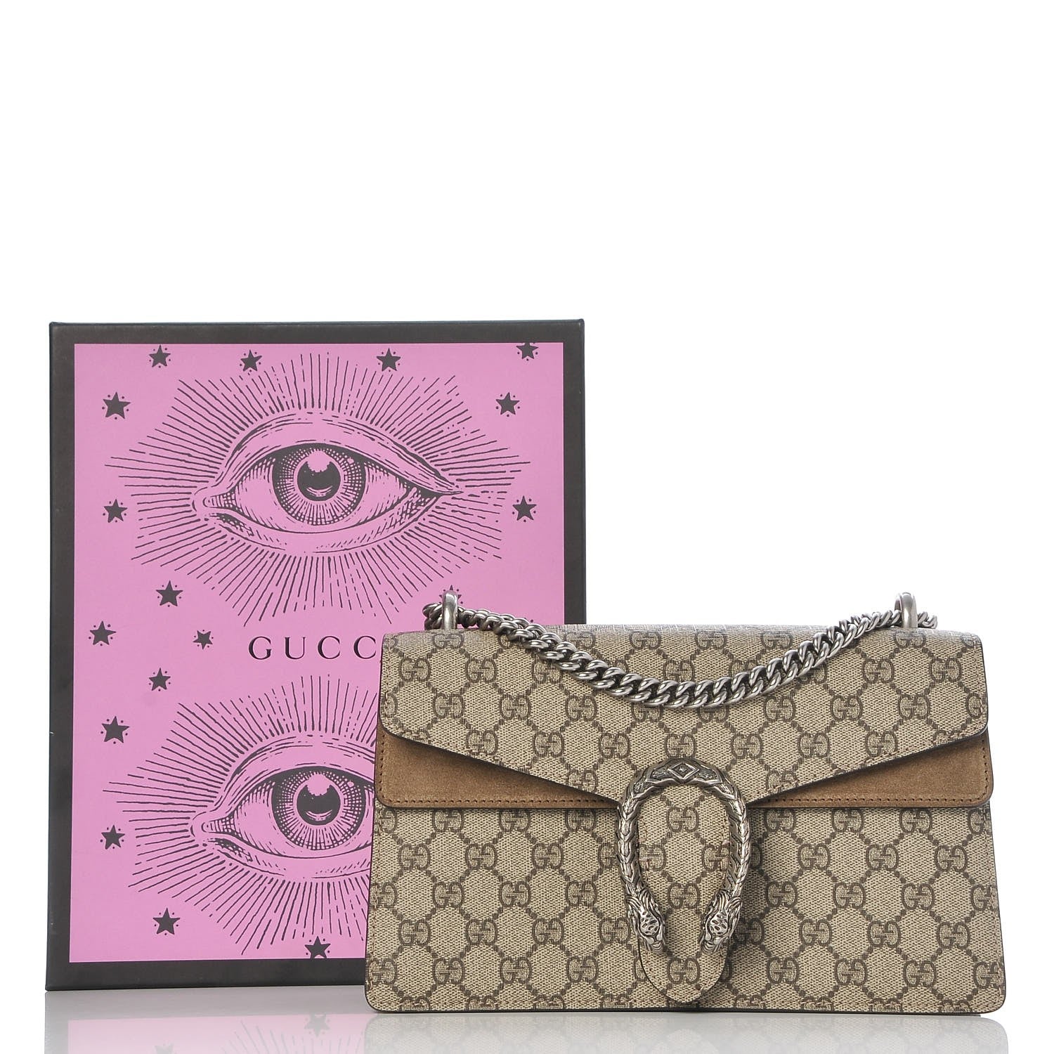 Gucci GG Supreme Monogram Small Dionysus Shoulder Bag Taupe 9 of 9