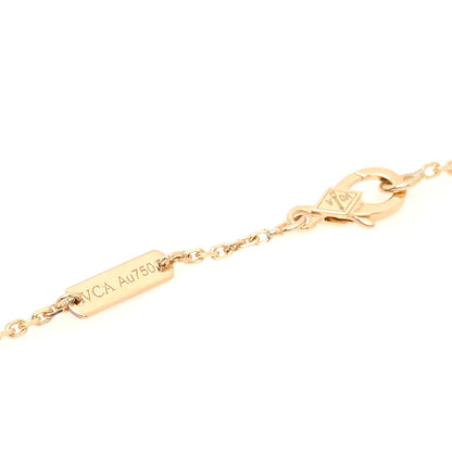 Van Cleef & Arpels 18K Yellow Gold Mother of Pearl Vintage Alhambra Pendant Necklace 6 of 8