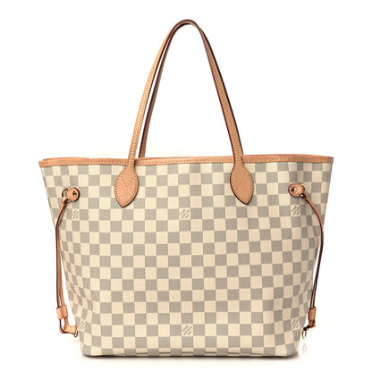 Louis Vuitton Damier Azur Neo Neverfull MM Rose Ballerine 1 of 9