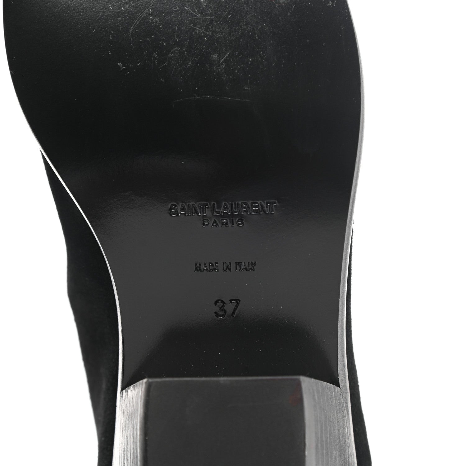 Saint Laurent Suede West 45 Chelsea Boots 37 Black 6 of 8