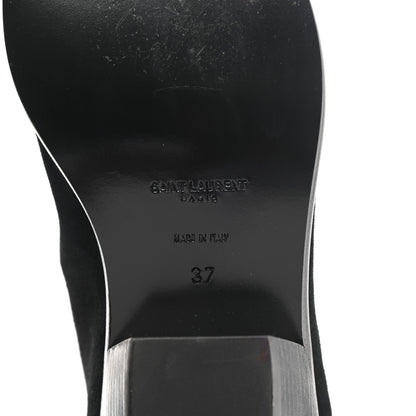 Saint Laurent Suede West 45 Chelsea Boots 37 Black 6 of 8