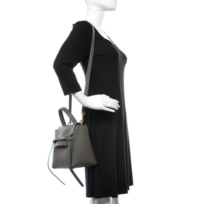 Celine Baby Grained Calfskin Micro Belt Bag Grey 3 of 14