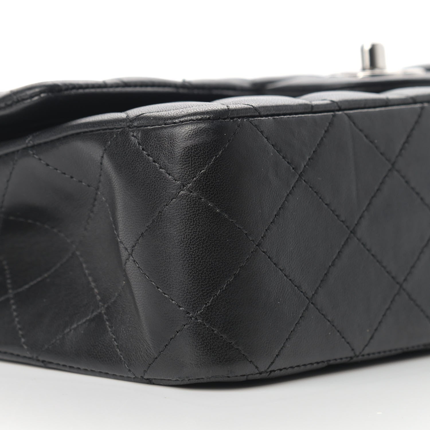 Chanel Lambskin Quilted Medium Double Flap Black 7 of 15