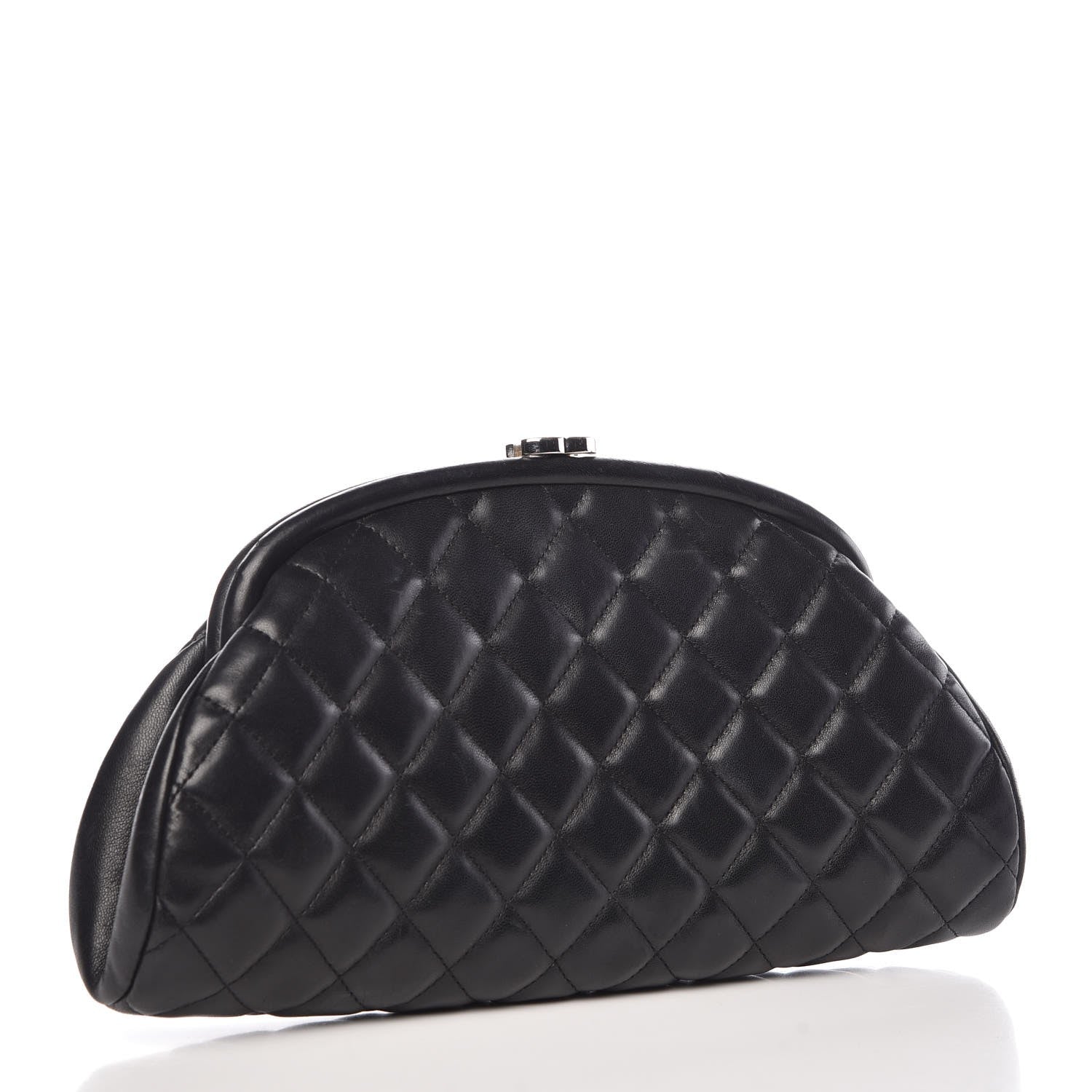 Chanel Lambskin Quilted Timeless Clutch Black 3 of 9