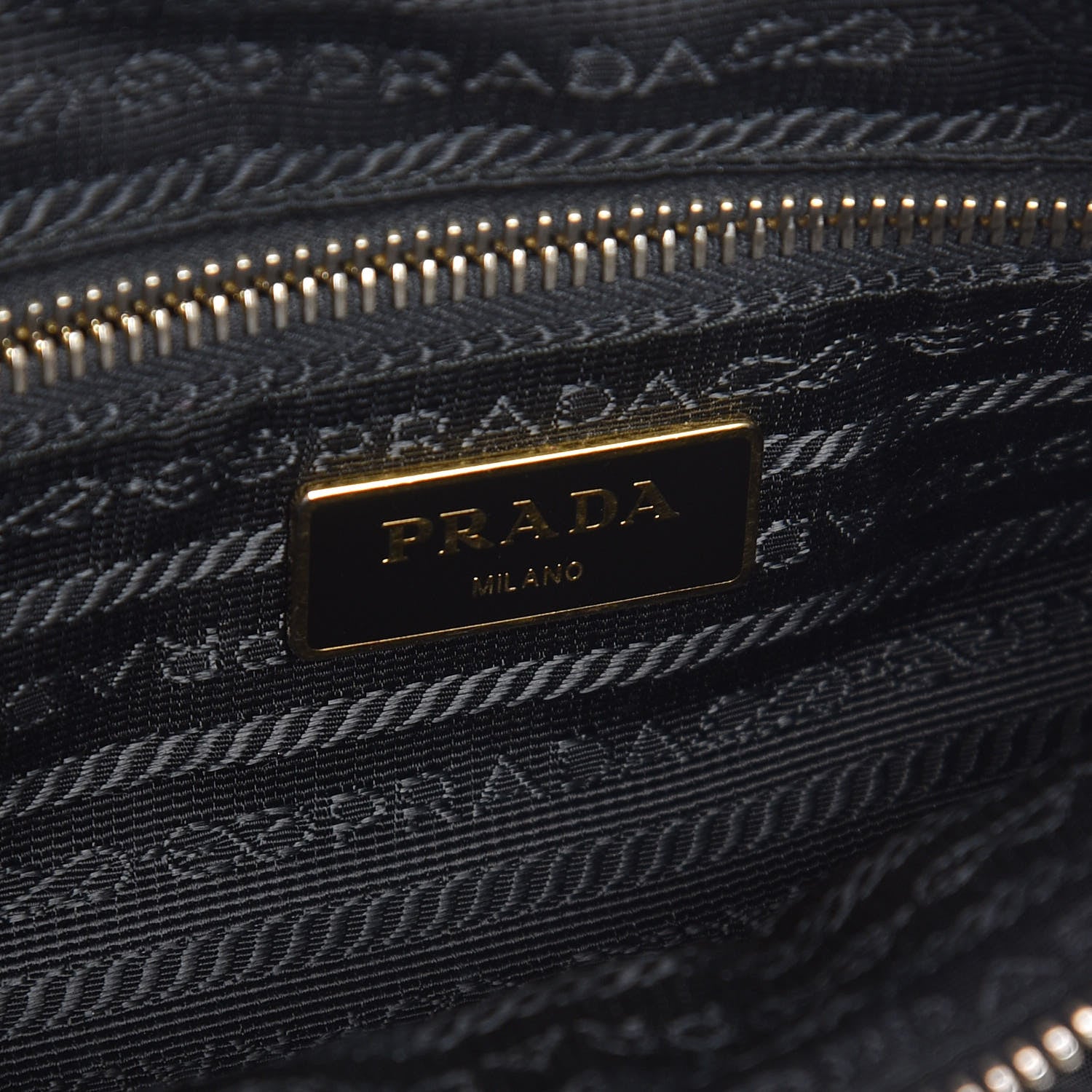 Prada Tessuto Nylon Saffiano Crossbody Bag Black 7 of 10