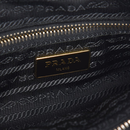 Prada Tessuto Nylon Saffiano Crossbody Bag Black 7 of 10