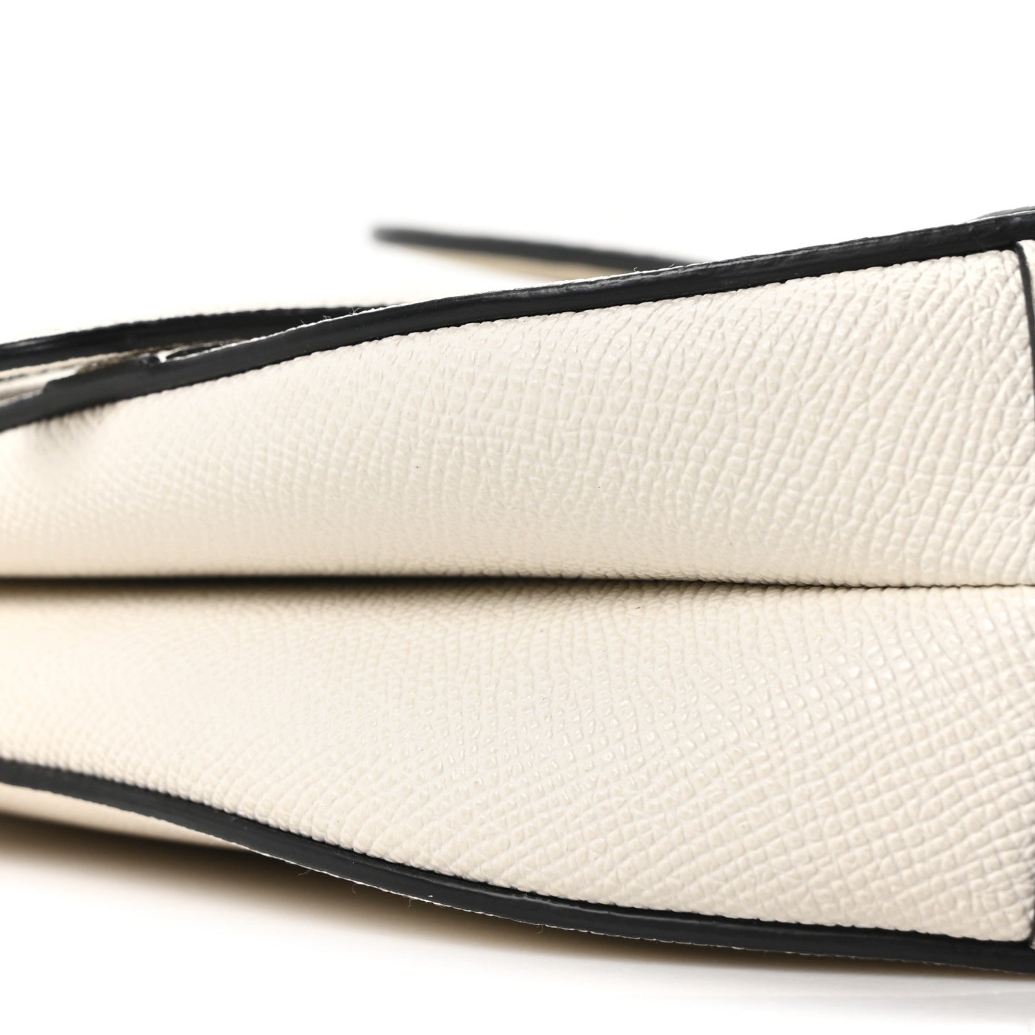 Christian Dior Grained Calfskin Saddle Bag White 10 of 11