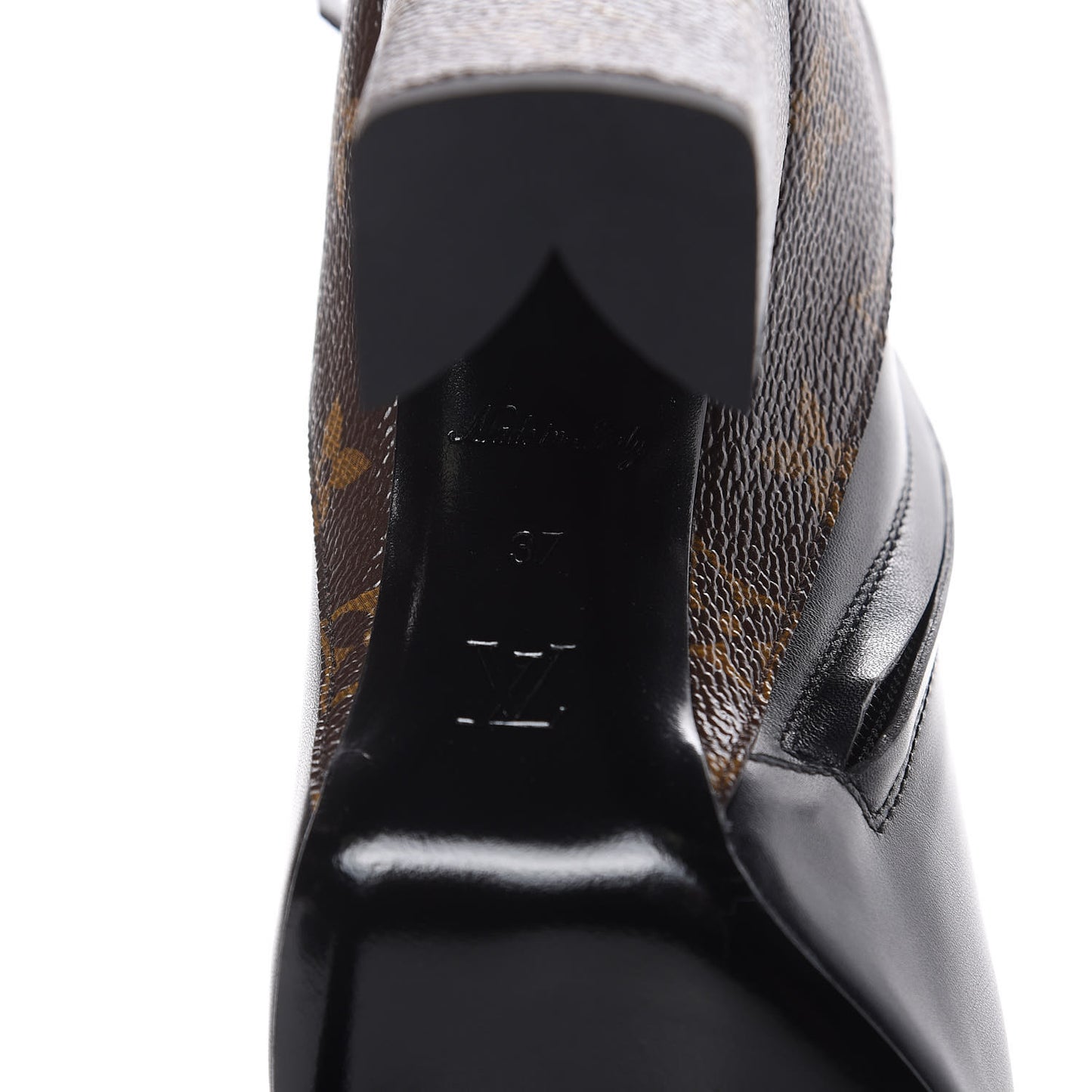 Calfskin Patent Monogram Matchmake Low Boots 37