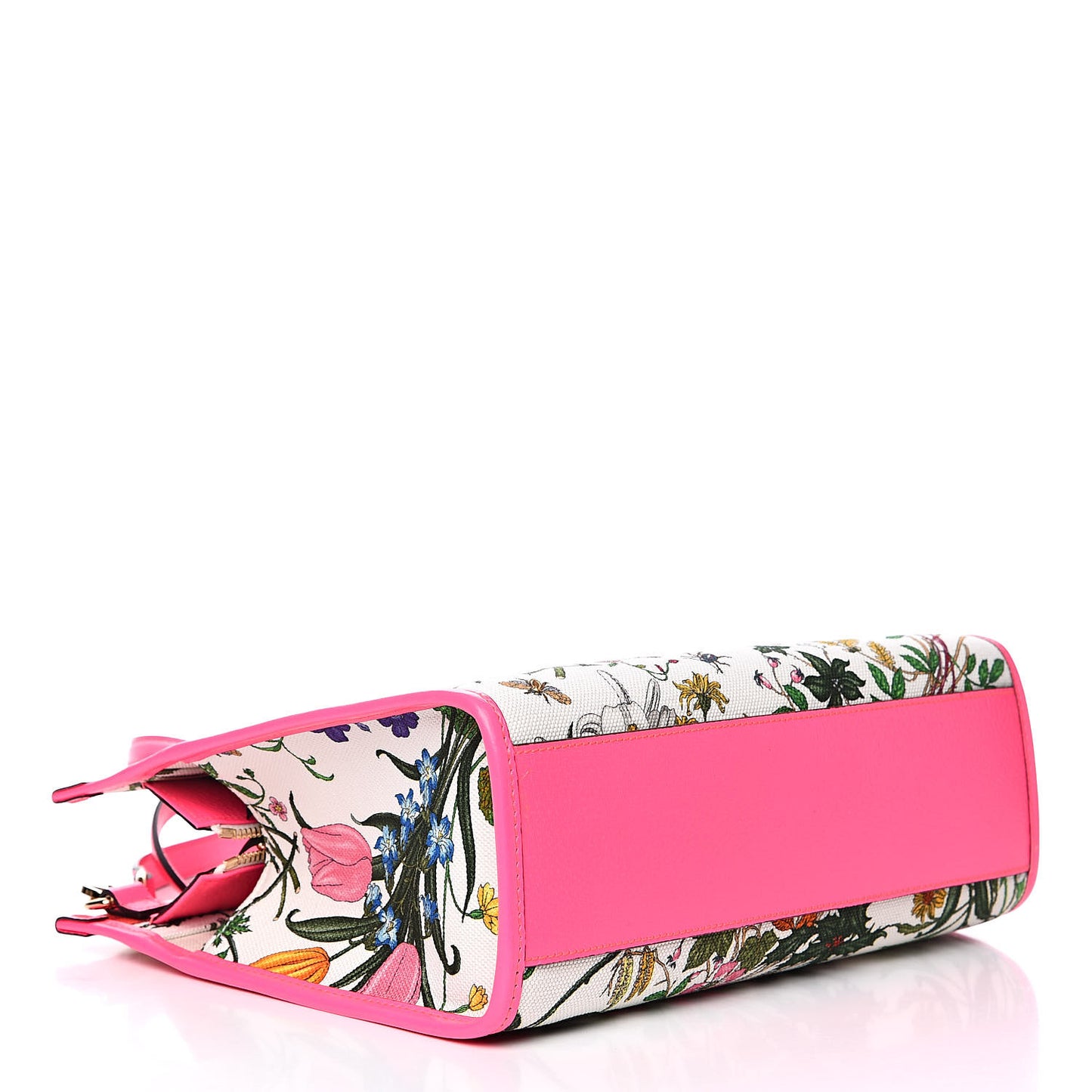 Canvas Medium Flora Tote Fuchsia