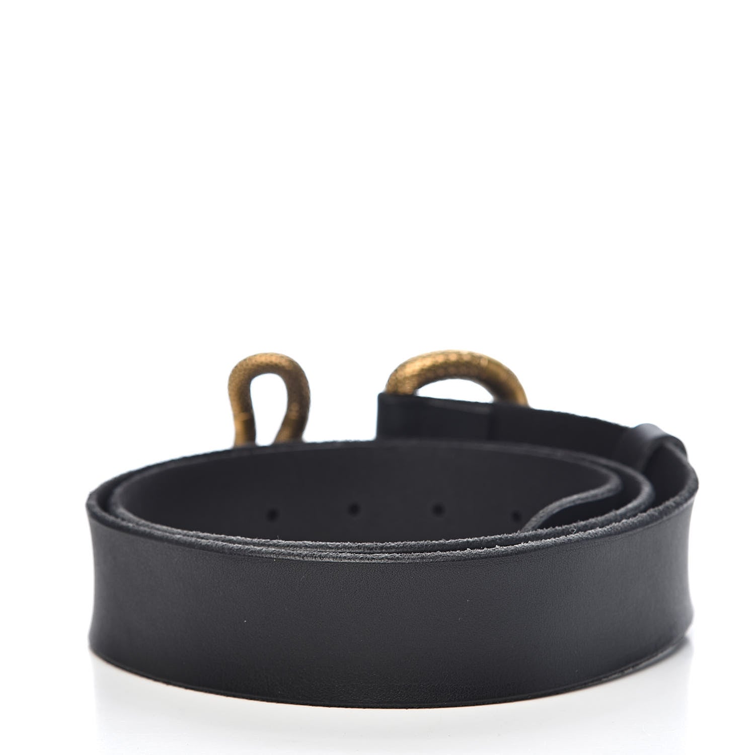 Gucci Calfskin Snake Belt 95 38 Black 3 of 8