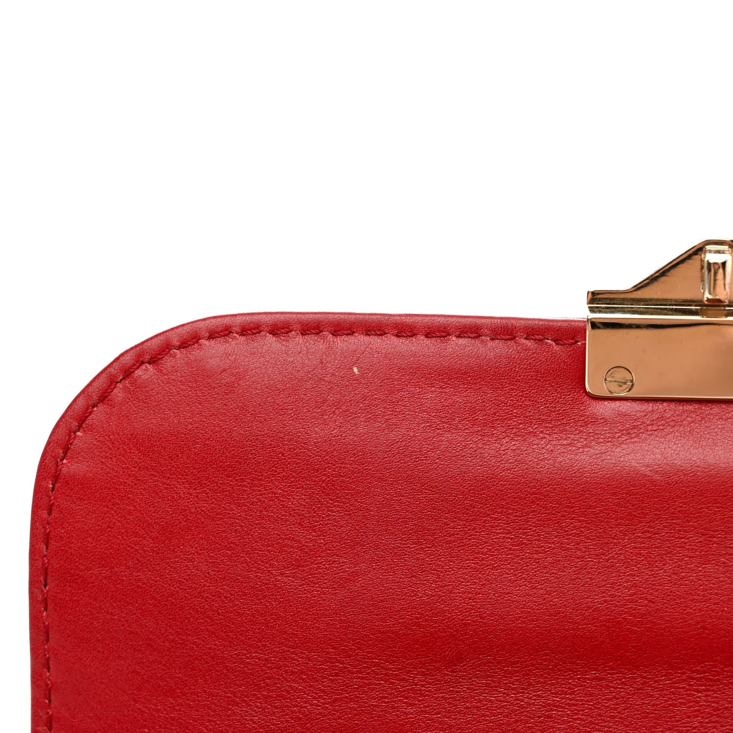 Valentino Garavani Vitello Small Glam Lock Rockstud Flap Red 15 of 16