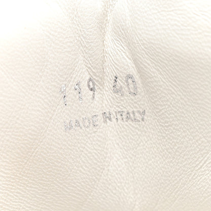 Prada Nappa Soft Metal Triangle Logo Padded Monolith 55mm Sneakers 40 White 8 of 11