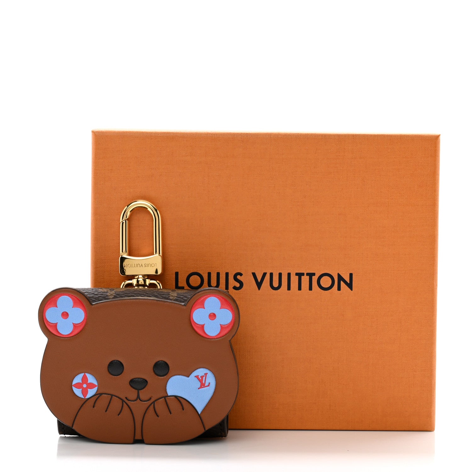 Louis Vuitton Monogram Teddy Bear Earphone Case 6 of 6
