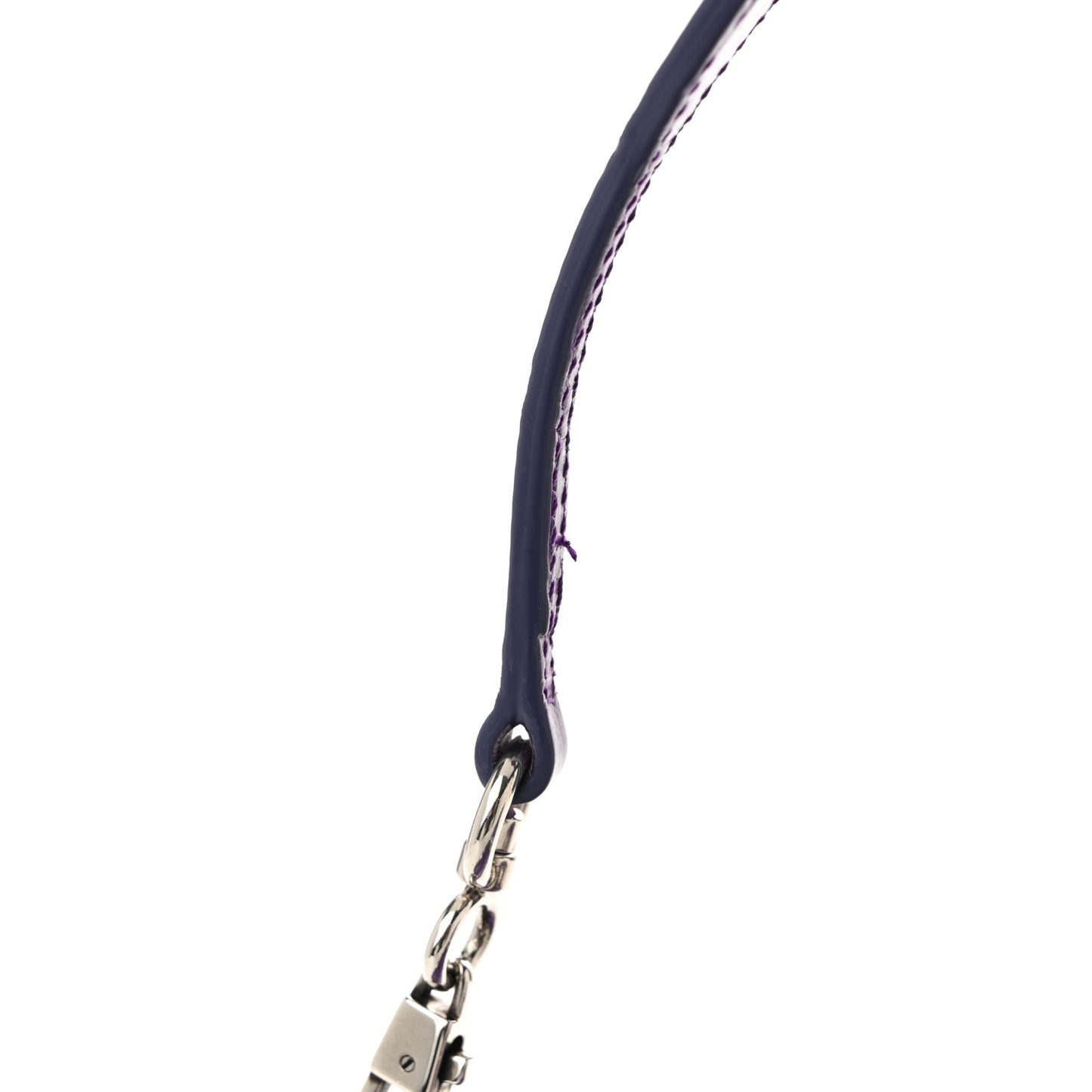 Alligator Embossed Medium Maxi Horsebit Chain Shoulder Bag Purple