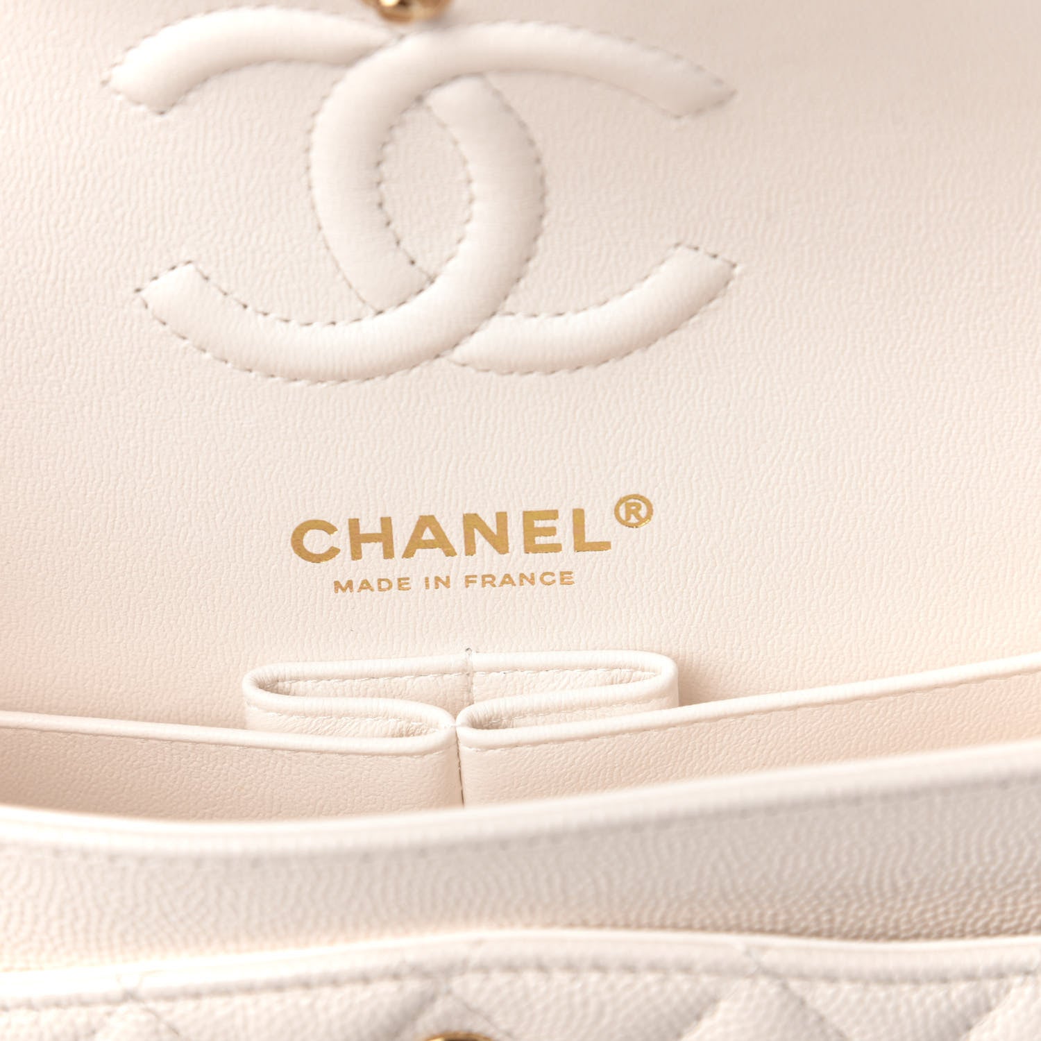 Chanel Caviar Quilted Small Double Flap White 8 of 11