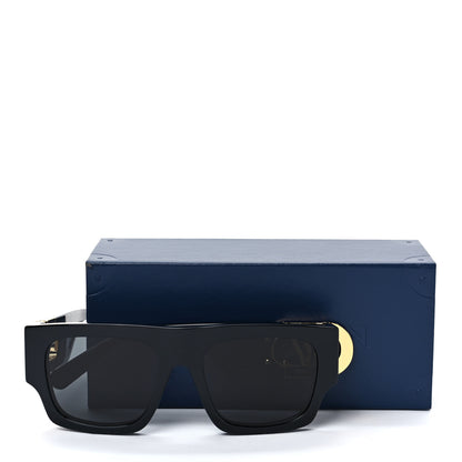 Louis Vuitton Acetate LV Link Square Sunglasses Z1478E Black 9 of 9