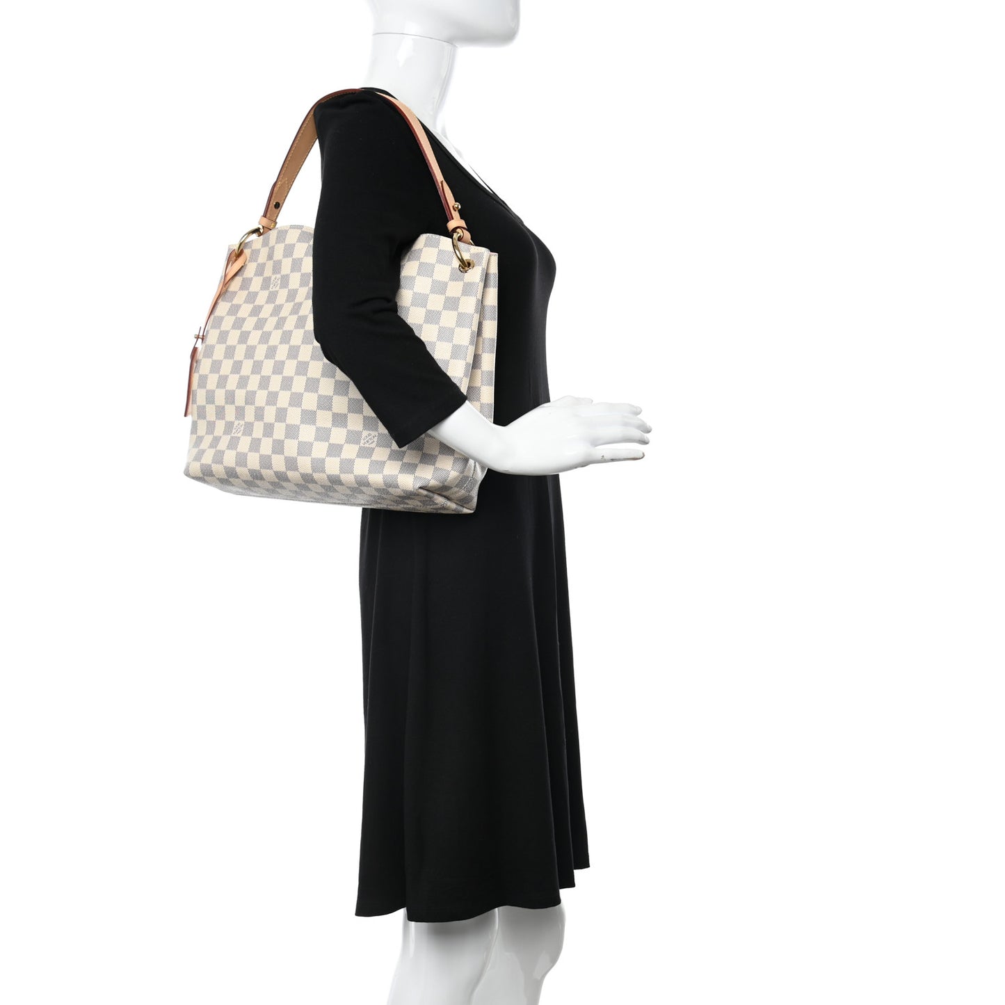 Damier Azur Graceful PM Rose Ballerine