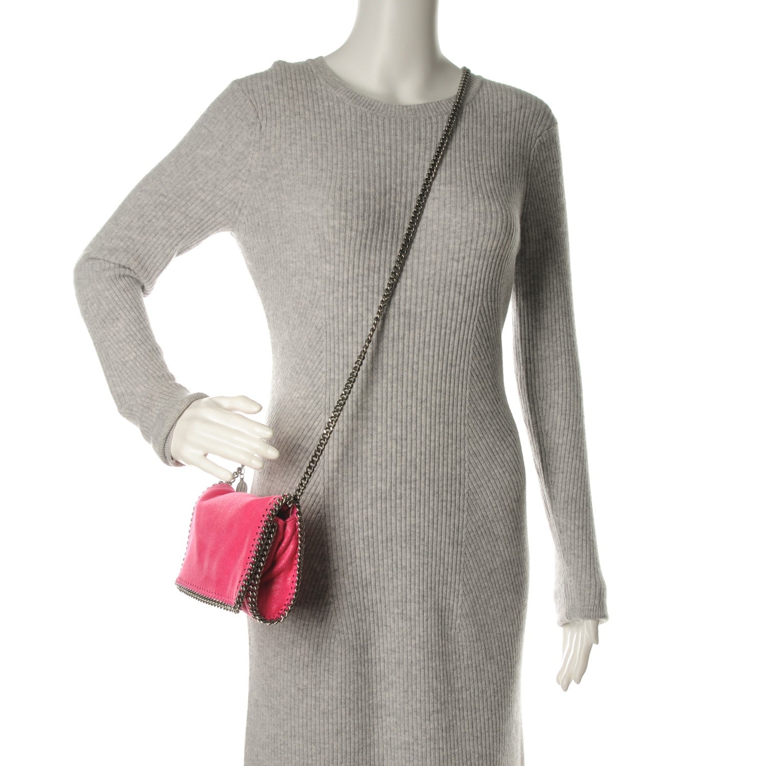 Stella McCartney Shaggy Deer Falabella Crossbody Bag Hot Pink 2 of 8