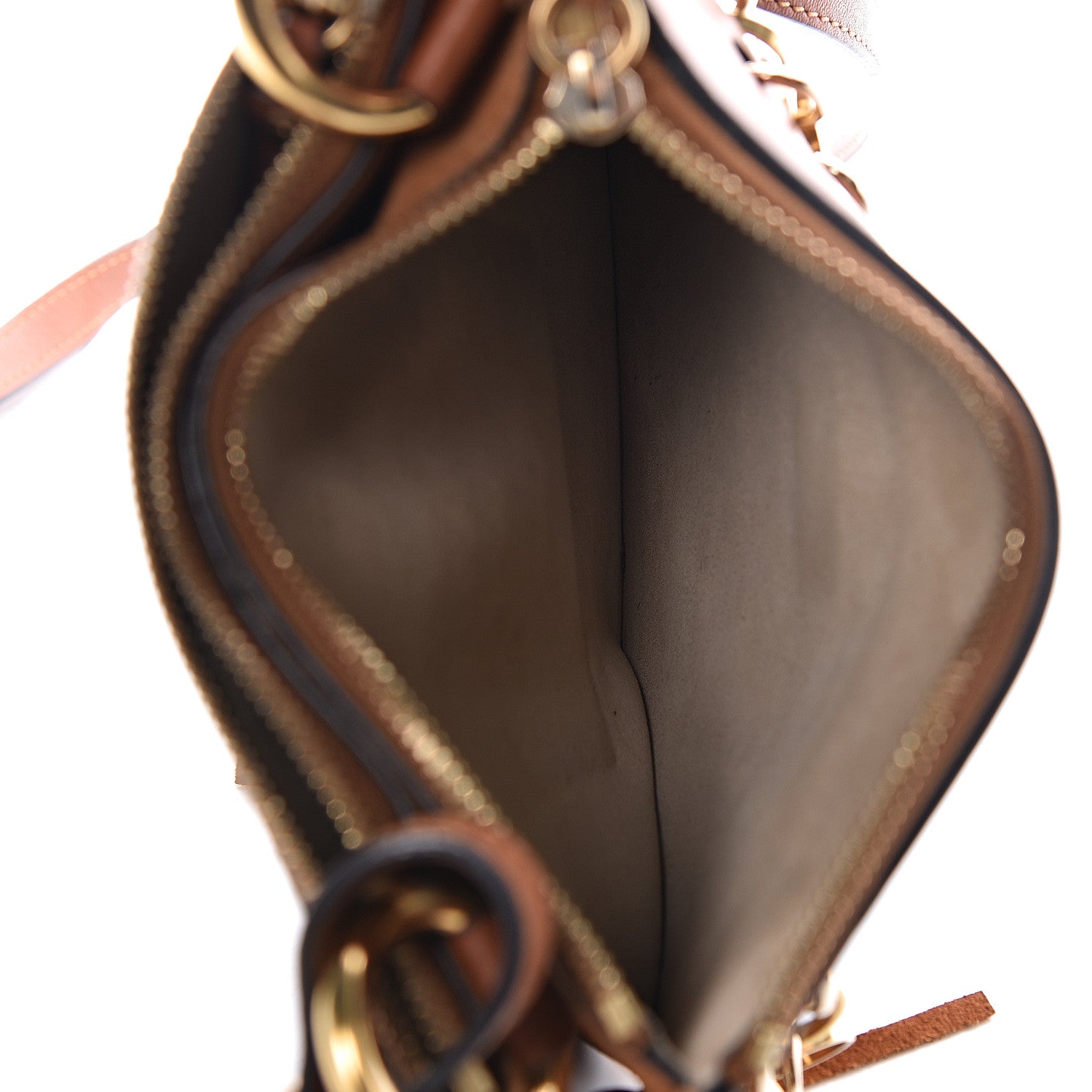 Chloe Calfskin Suede Small Jane Fringe Bag Caramel 5 of 11