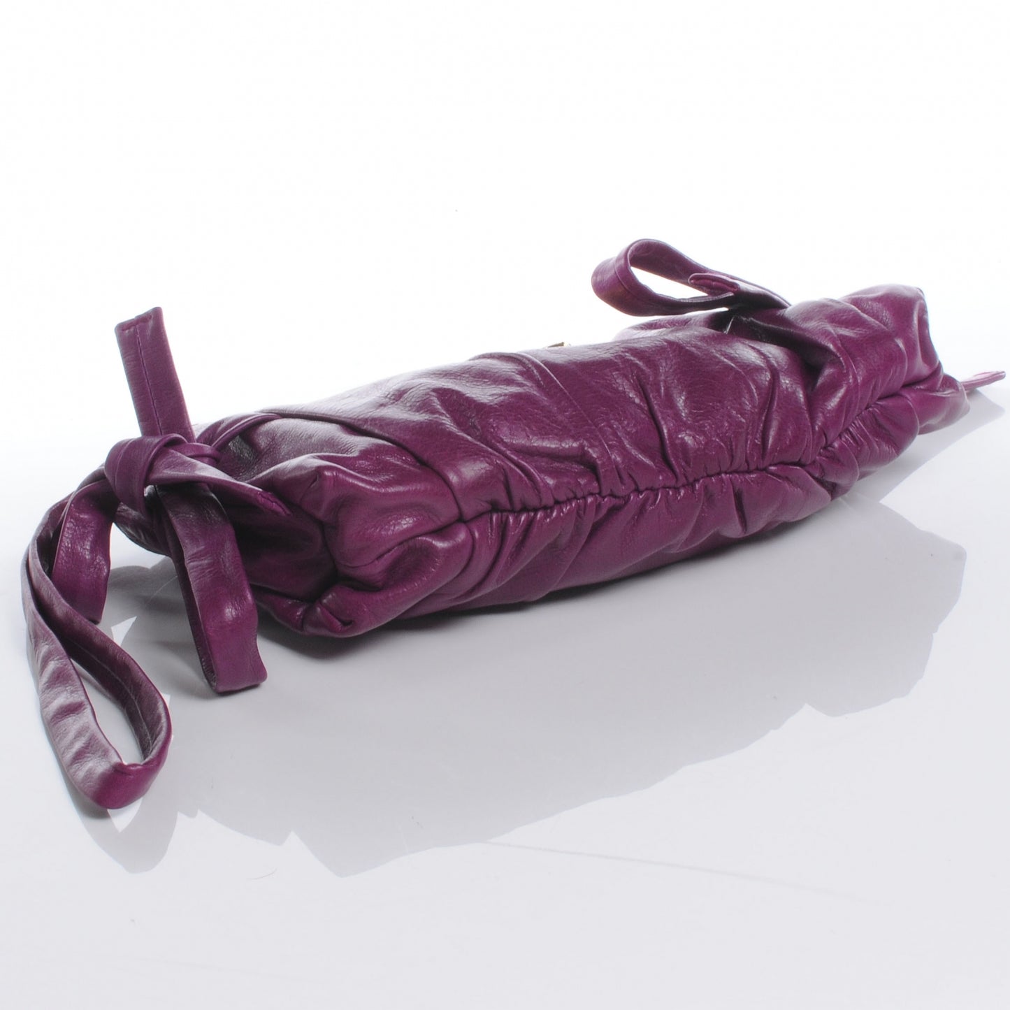 Leather Hysteria Clutch Purple