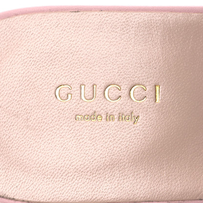 Gucci Cosmos Softy Calfskin Interlocking G Cut Out Slide Sandals 39 Candy Cotton 9 of 14