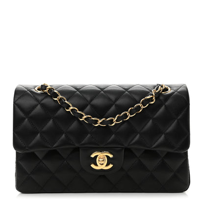 Chanel Lambskin Quilted Small Double Flap Black 1 of 10