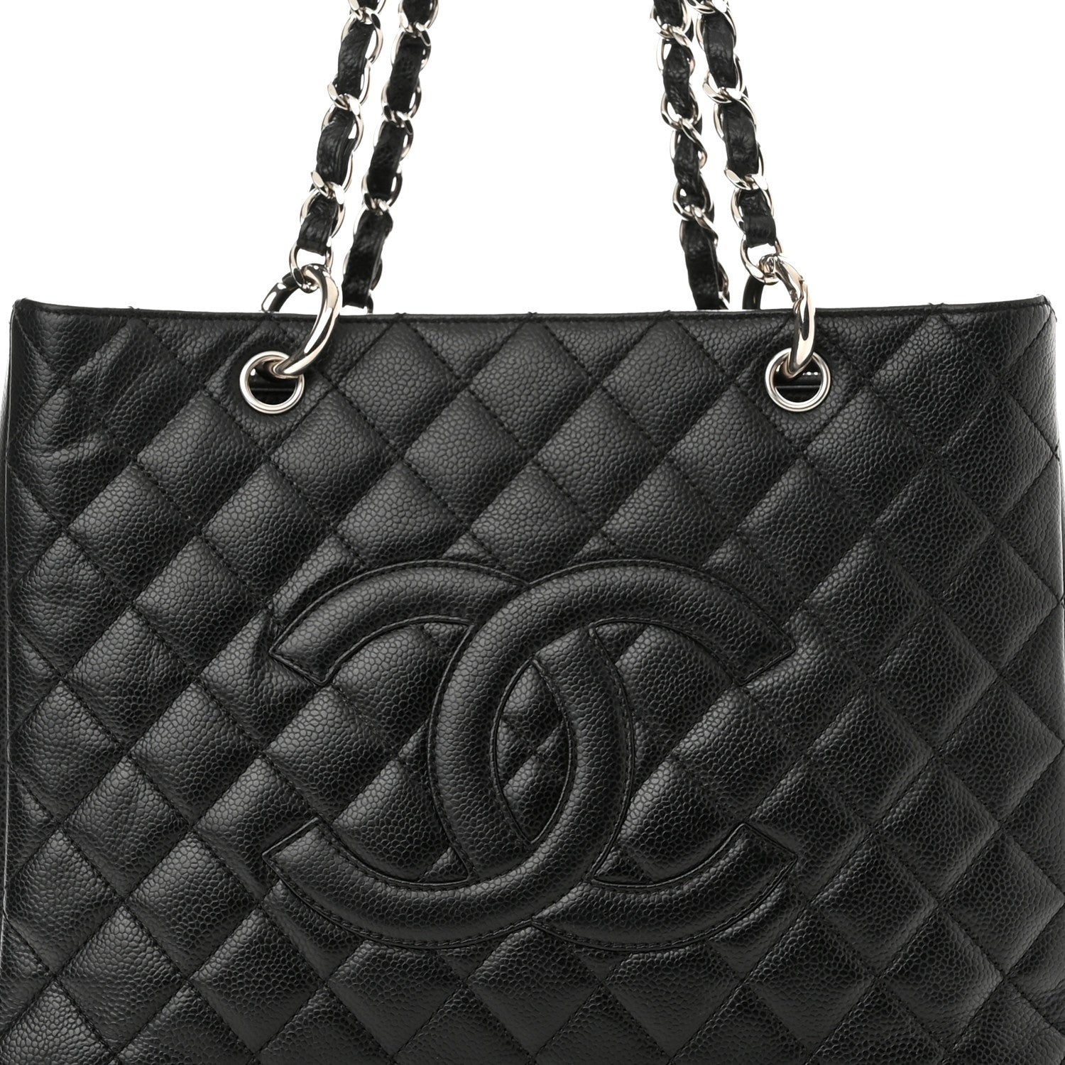 Chanel Caviar Quilted Grand Shopping Tote GST Black 8 of 10