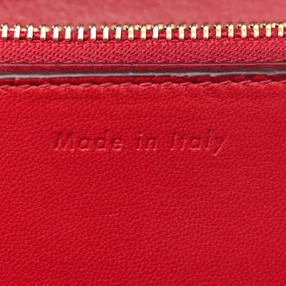 Celine Box Calfskin Medium Classic Box Flap Bag Red 7 of 14